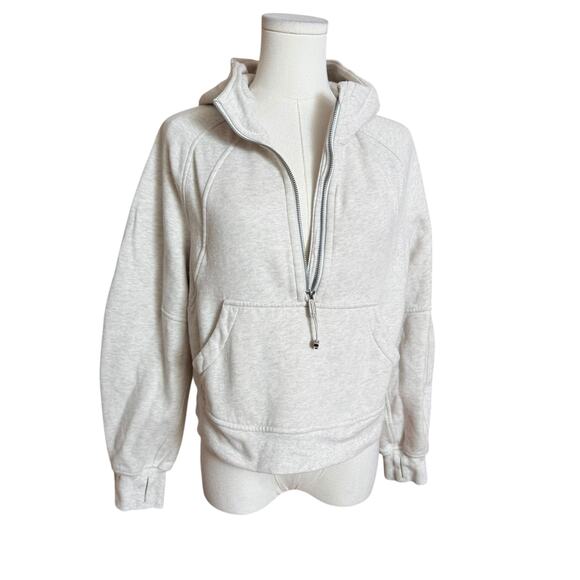 Lululemon Scuba Oversized 1/2 Zip Hoodie Ultra Grey Size XS/S - Picture 6 of 11
